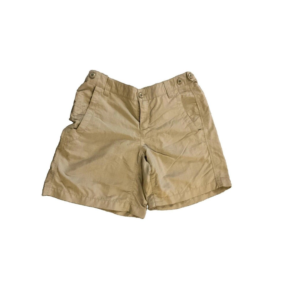 Eddie Bauer Sport Shorts Womens Beige Cargo Pocket Size 2